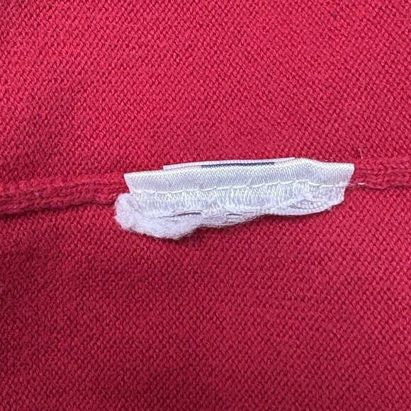 Lands End Christmas Sweater Christmas Wreath With Dogs Red Women’s Size L - Picture 6 of 8